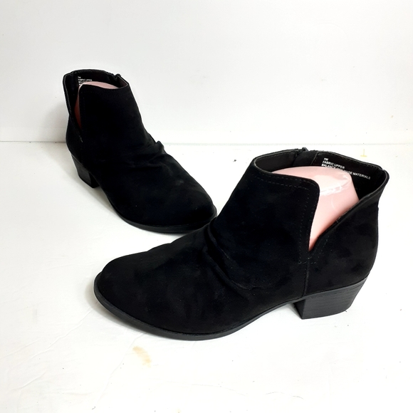 Lane Bryant Shoes - Lane Bryant Black faux suede booties